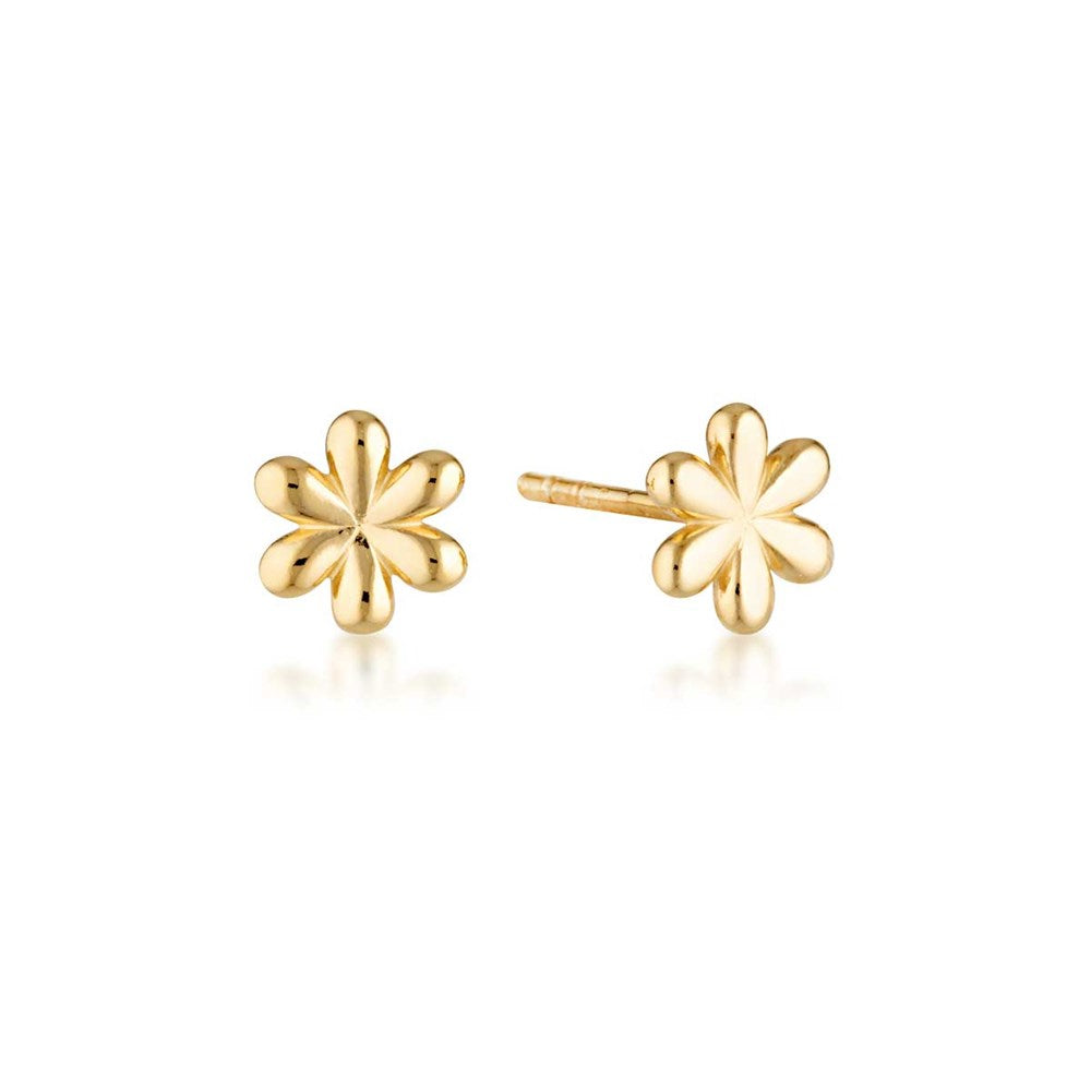 Daisy Stud Earrings - Gold