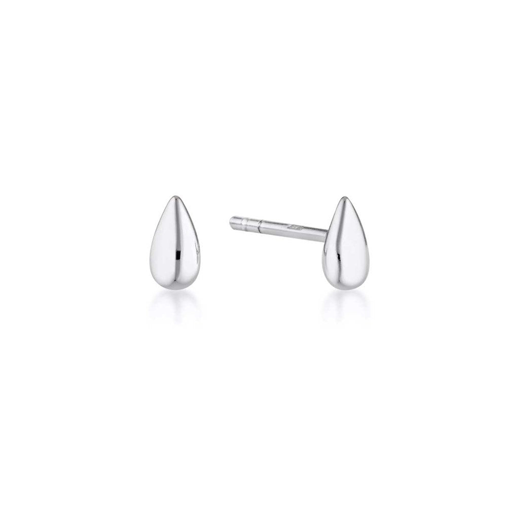 Petal Stud Earrings - Silver