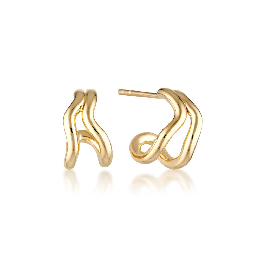 Split Earrings - Gold