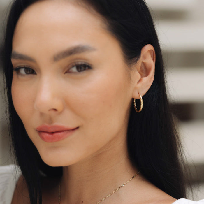 Abigail Hoops 20mm - Gold