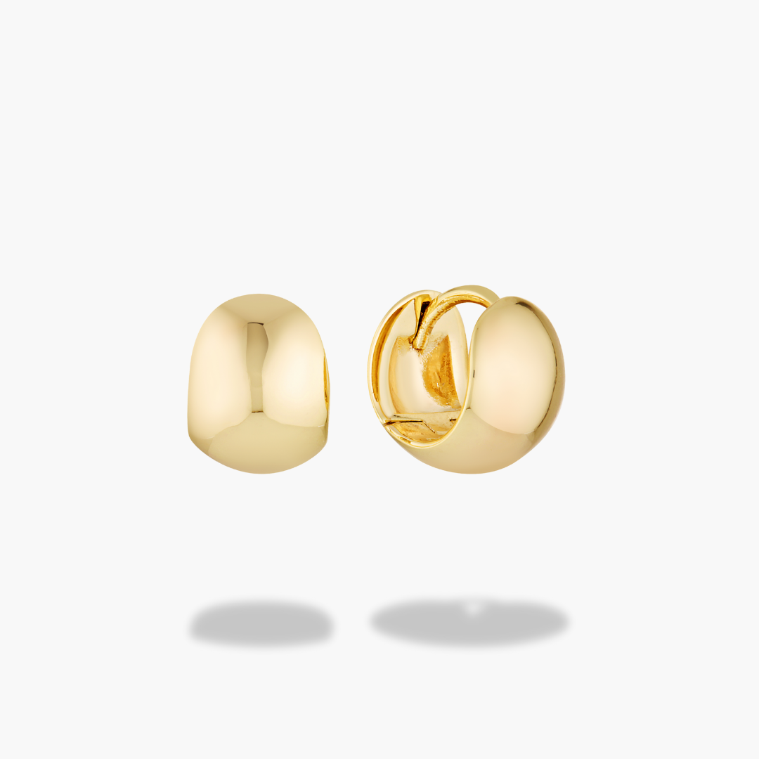 Bridget Dome Hoops Mini - Gold