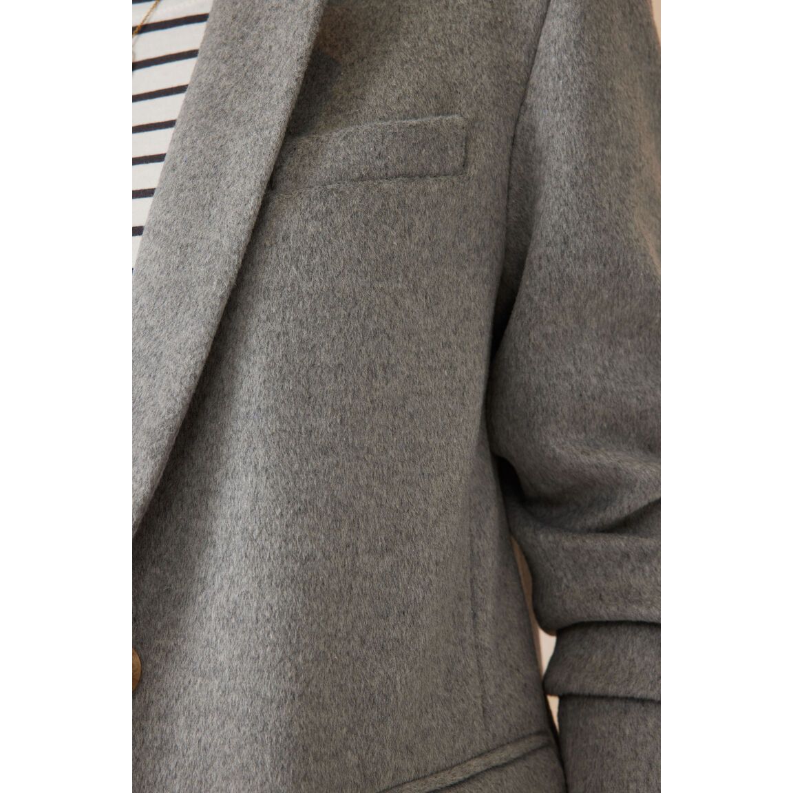 Heritage Blazer - Grey Wool Blend