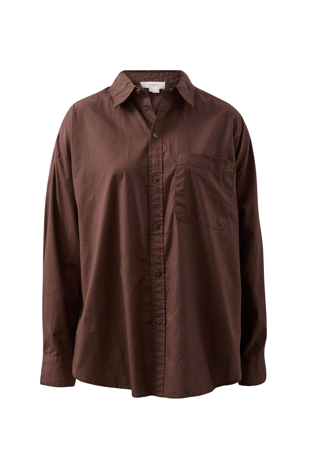Peta Oversize Shirt - Chocolate