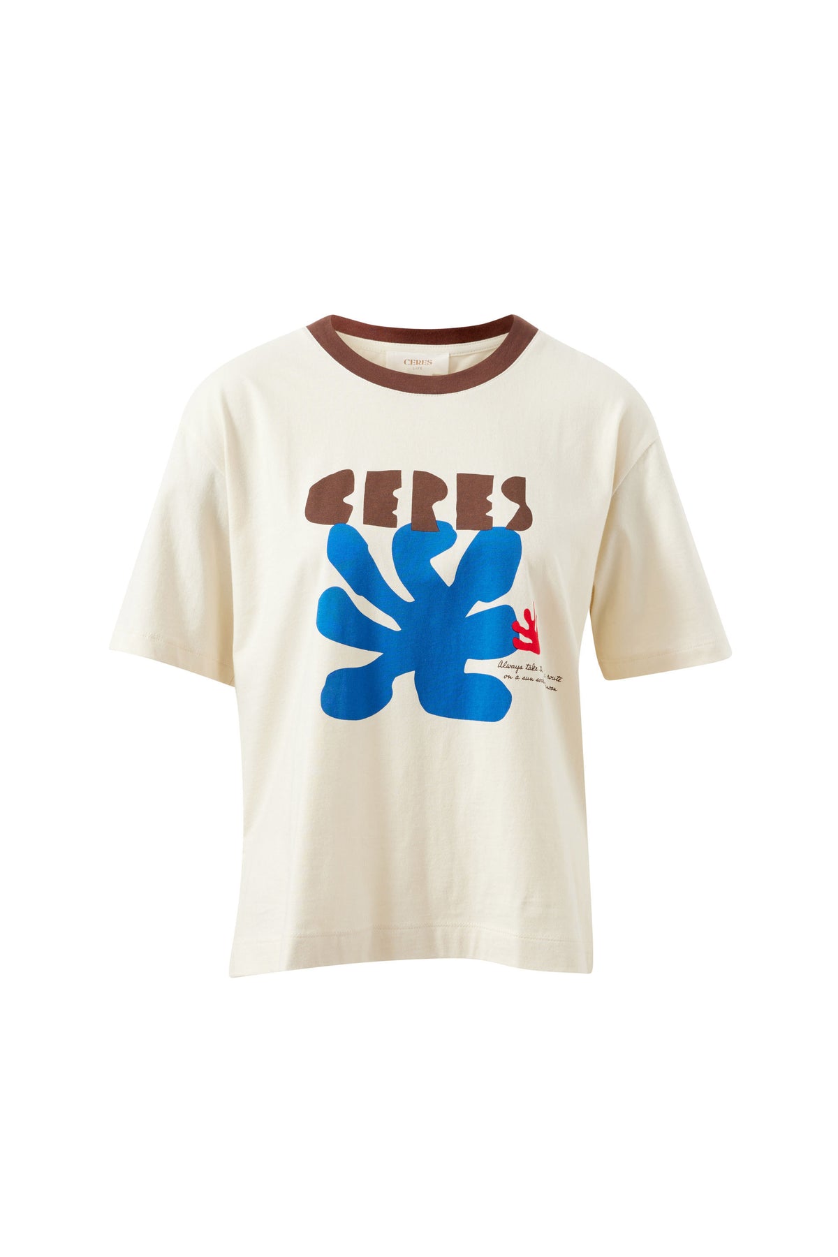 Stevie Slouchy Tee - Buff/Ceres Sunny Afternoon