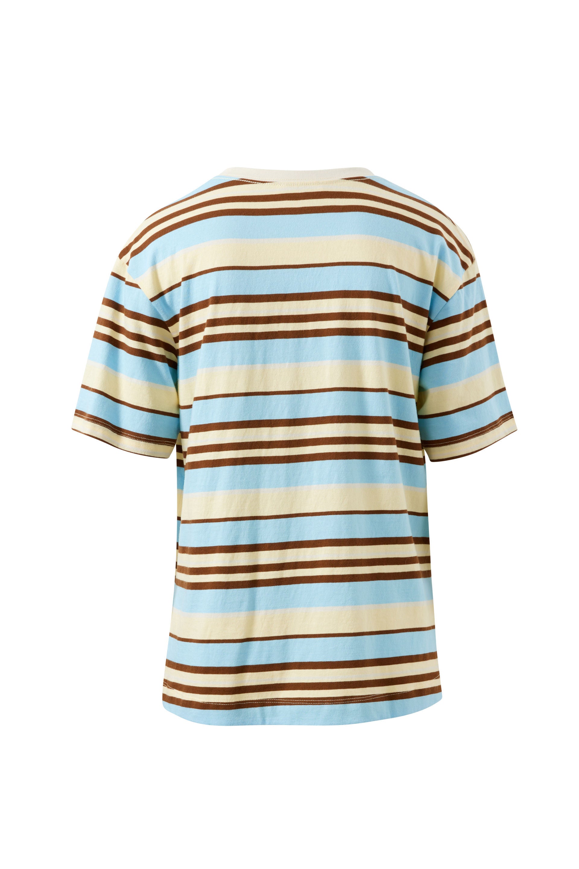 Stevie Slouchy Tee - Butter/Toffee/Fresh Blue Stripe