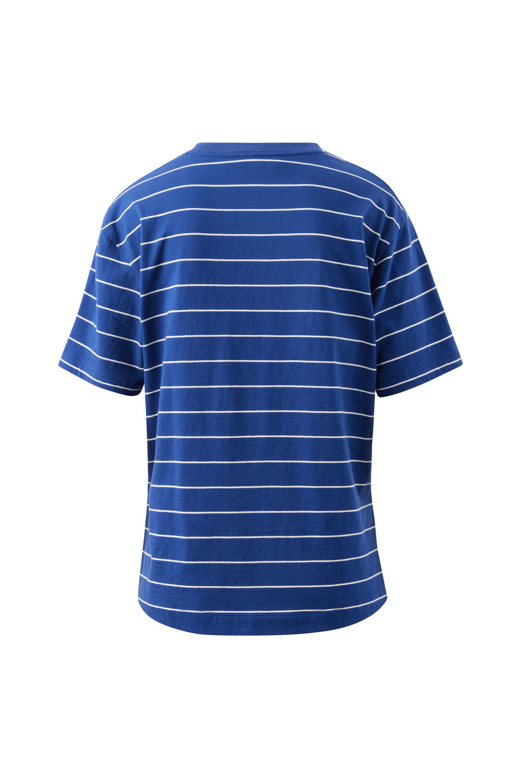 Stevie Slouchy Tee - Prussian Blue / Milk Stripe