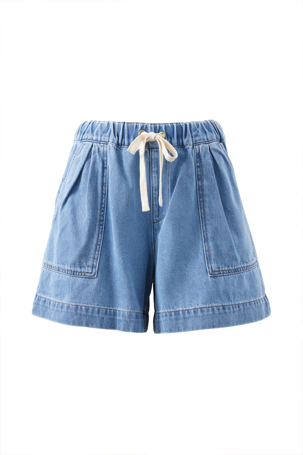 Darcy Relaxed Everyday Short - Mid blue wash