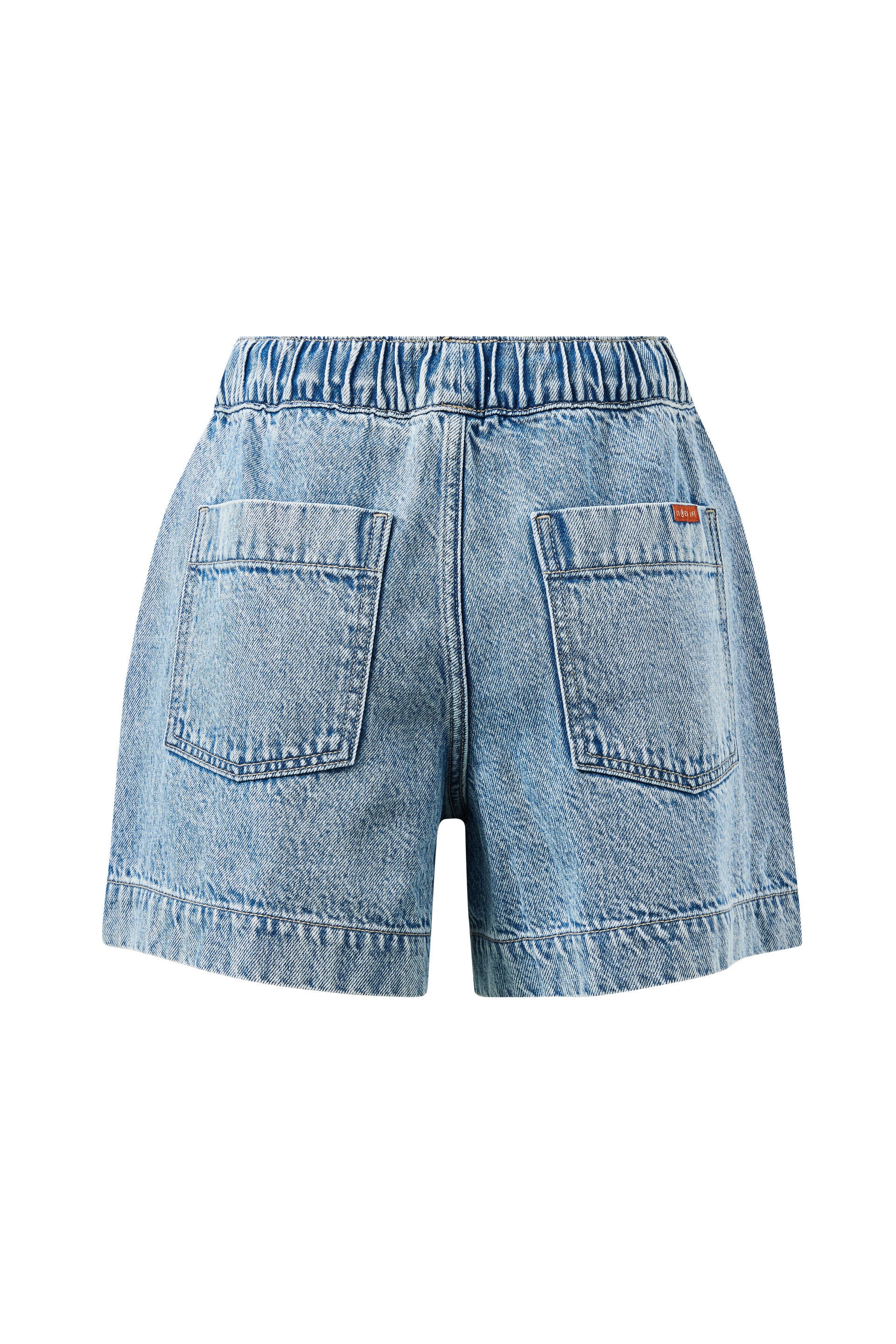 Darcy Relaxed Everyday Short, Washed Vintage Blue - image 3