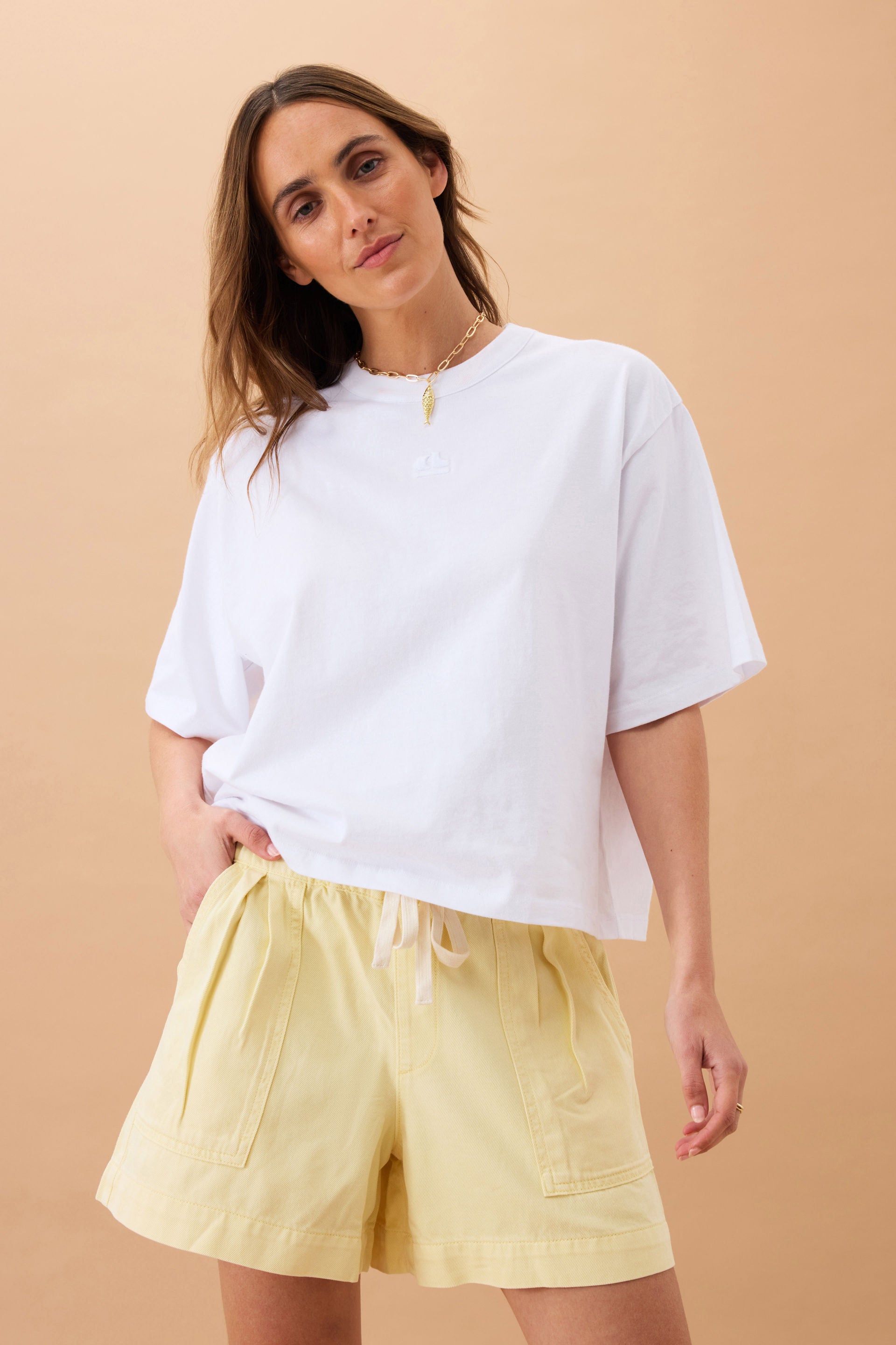 Darcy Relaxed Everyday Short - Washed Butter