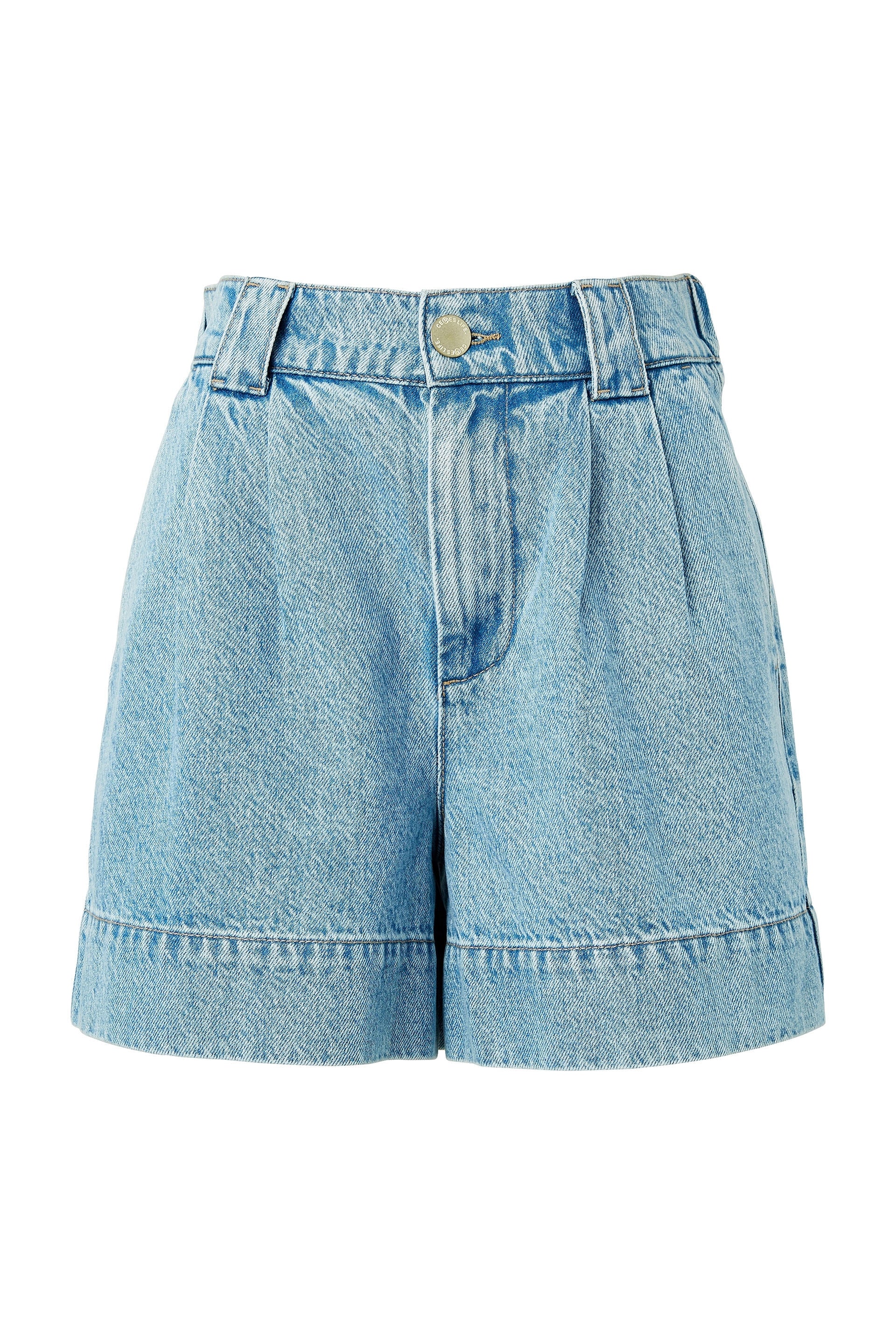 Pleat Front Short - Vintage Blue