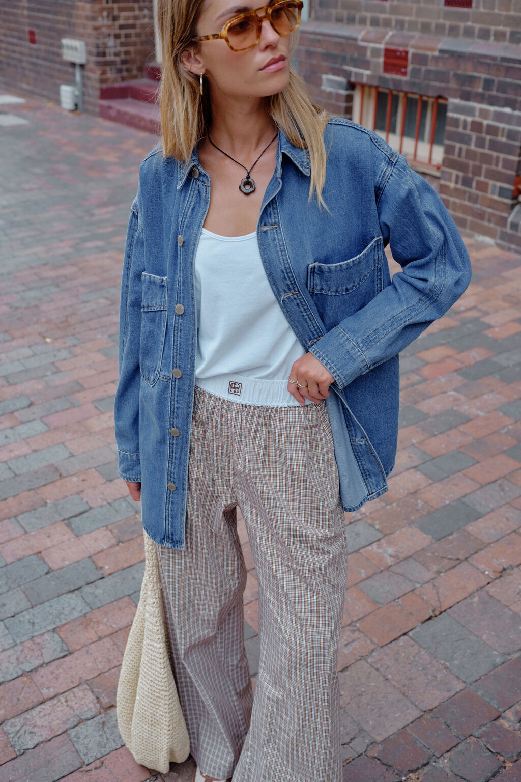 Bobbi Side Pocket Denim Shacket - Indigo