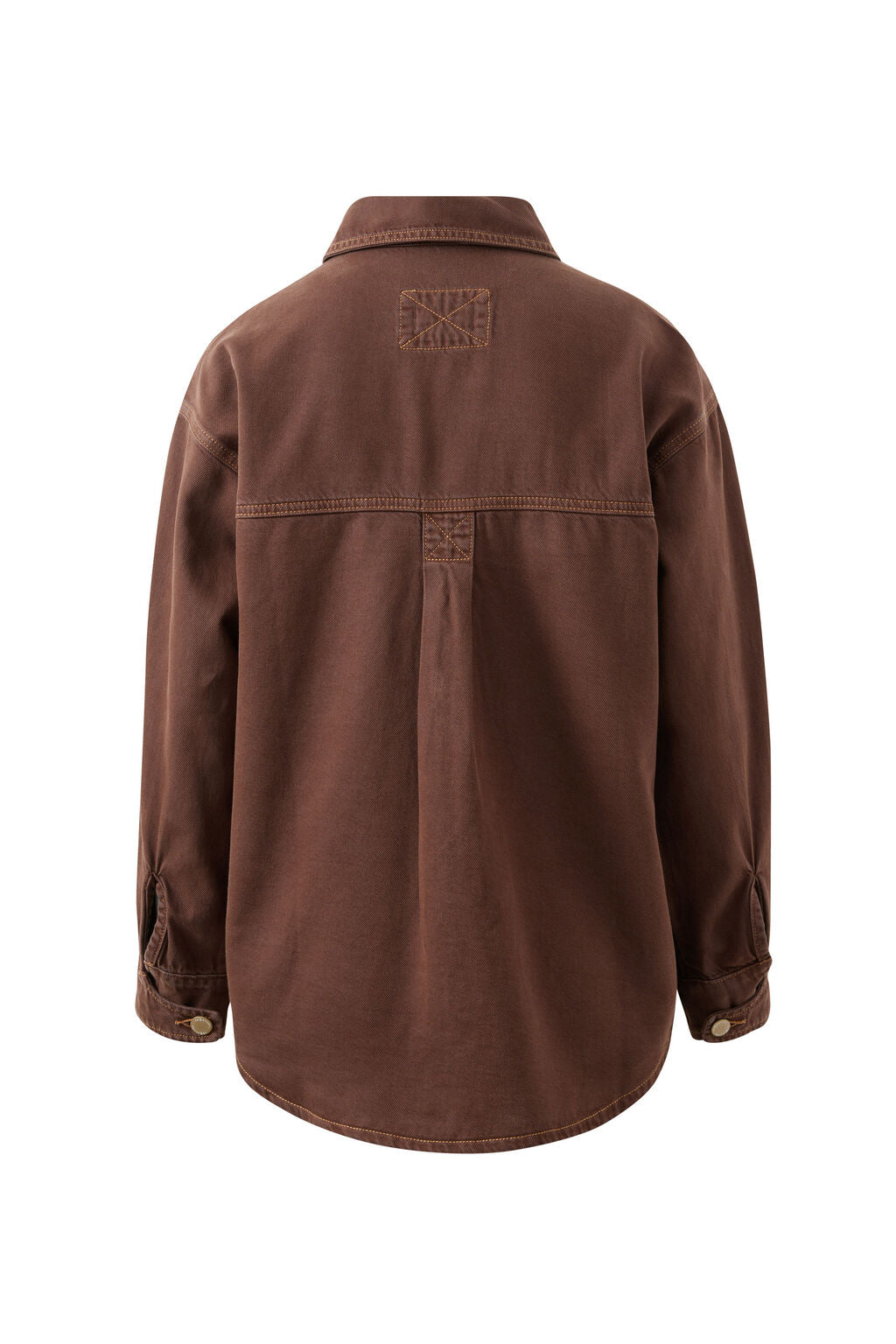 Bobbi Side Pocket Denim Shacket - Chocolate