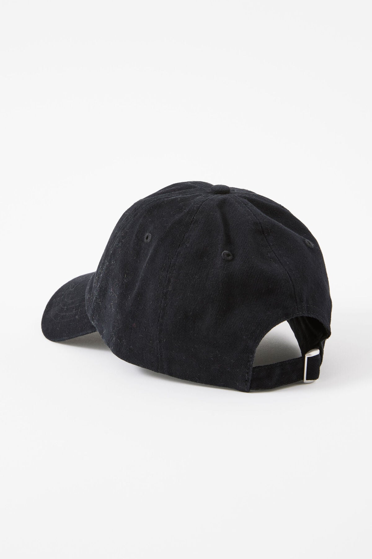 Pip Everyday Cap - Black/Ecru Stitch