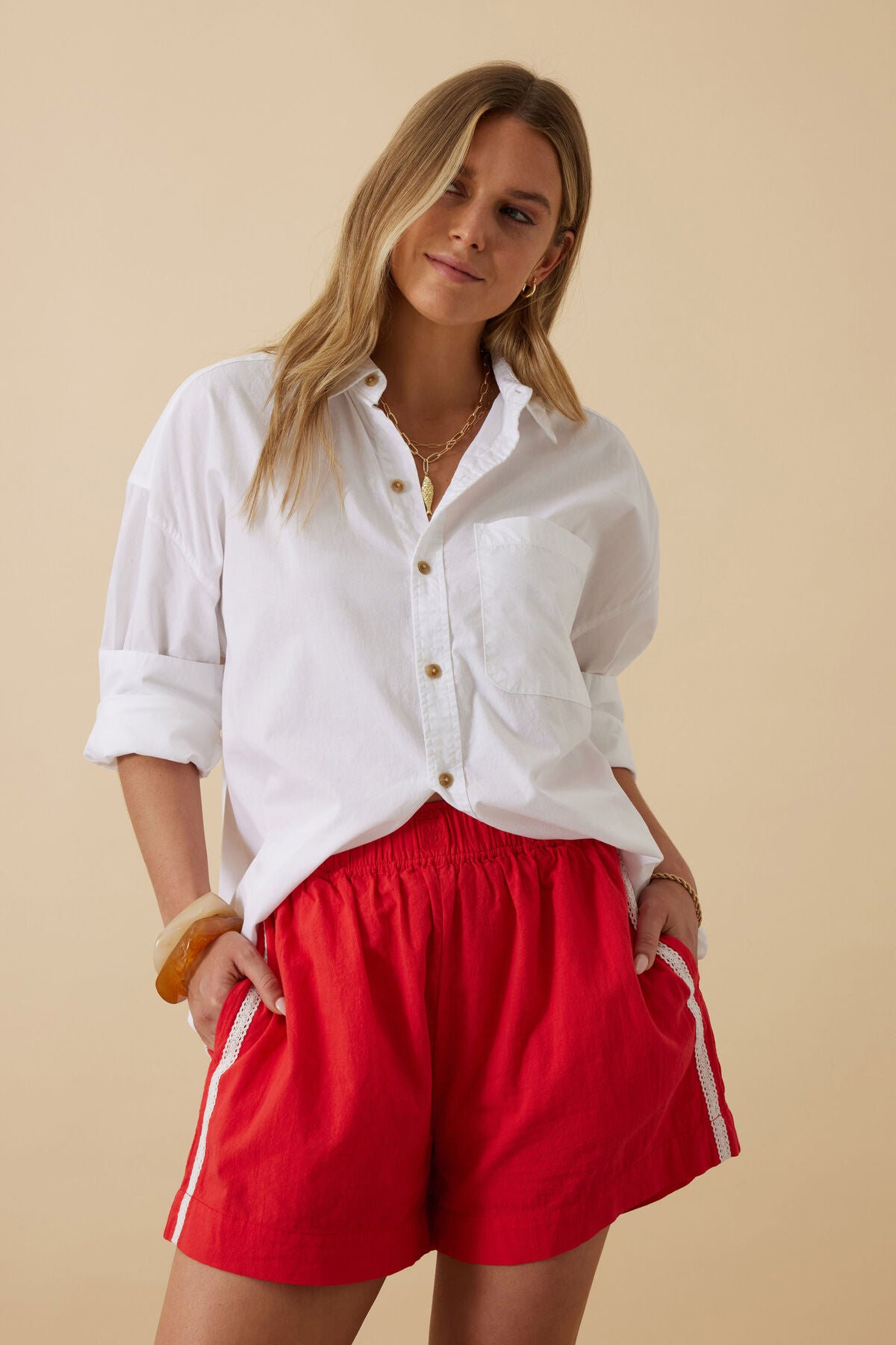 PRE ORDER- Mila Short - Heritage Red