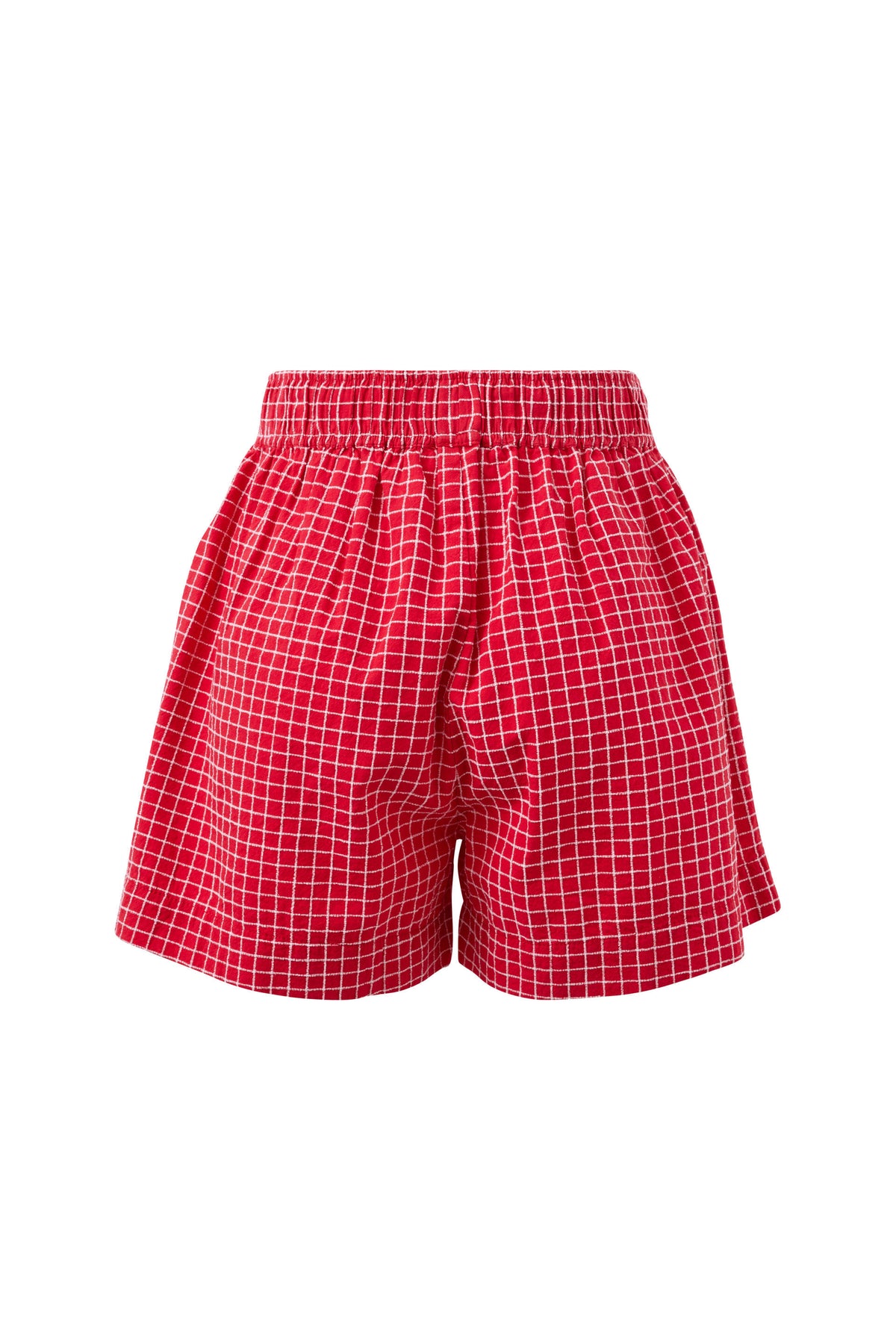 Ceres Life Mila Short - Textured Red Check, detail