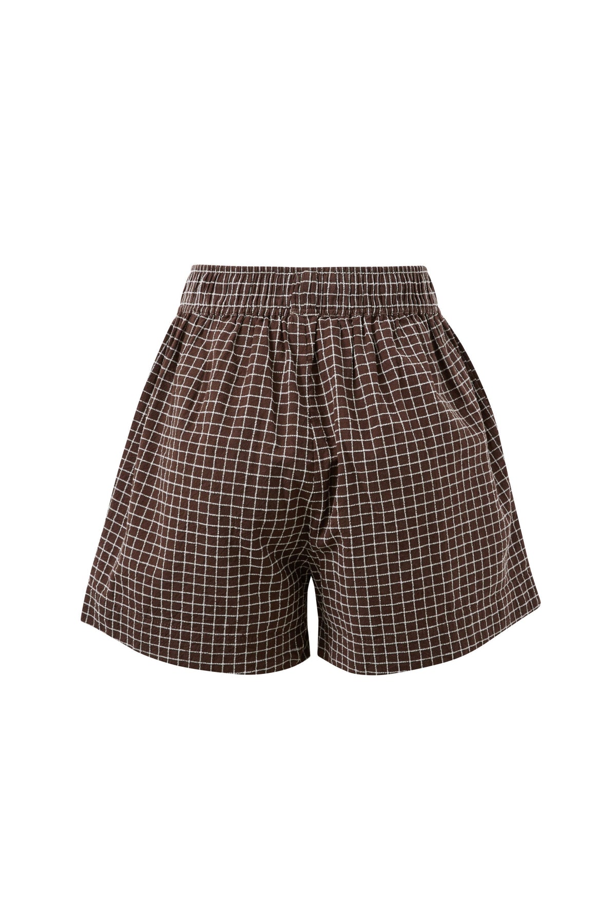Mila Short - Textured Chocolate Check