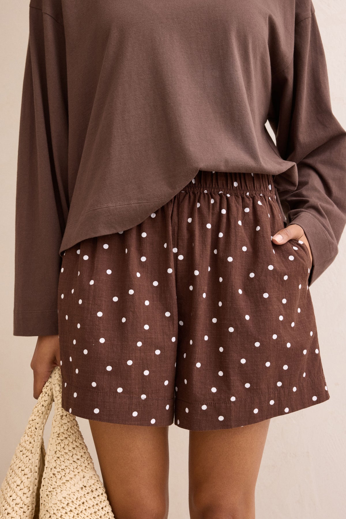 Mila Short - Choc Scattered Spot