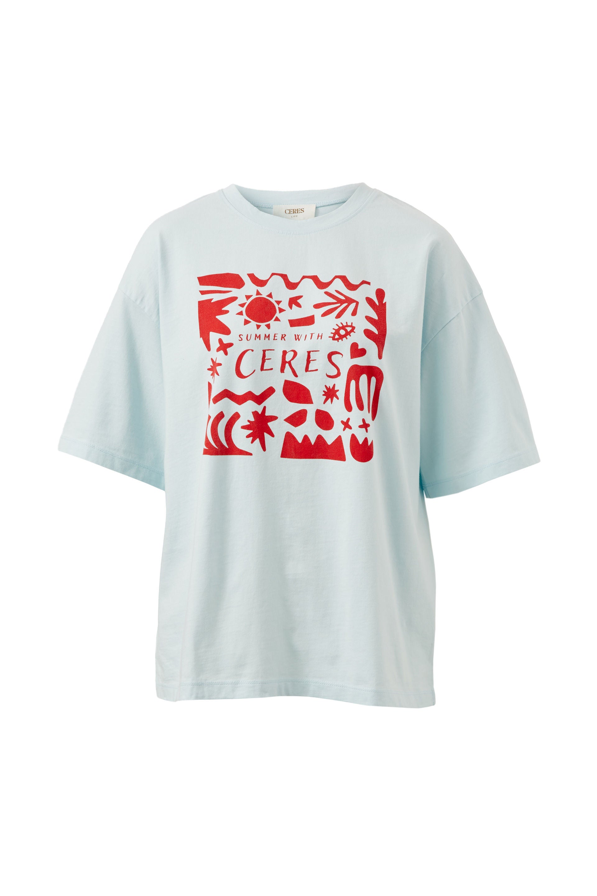 Boyfriend Tee -  Cool blue/summer with ceres