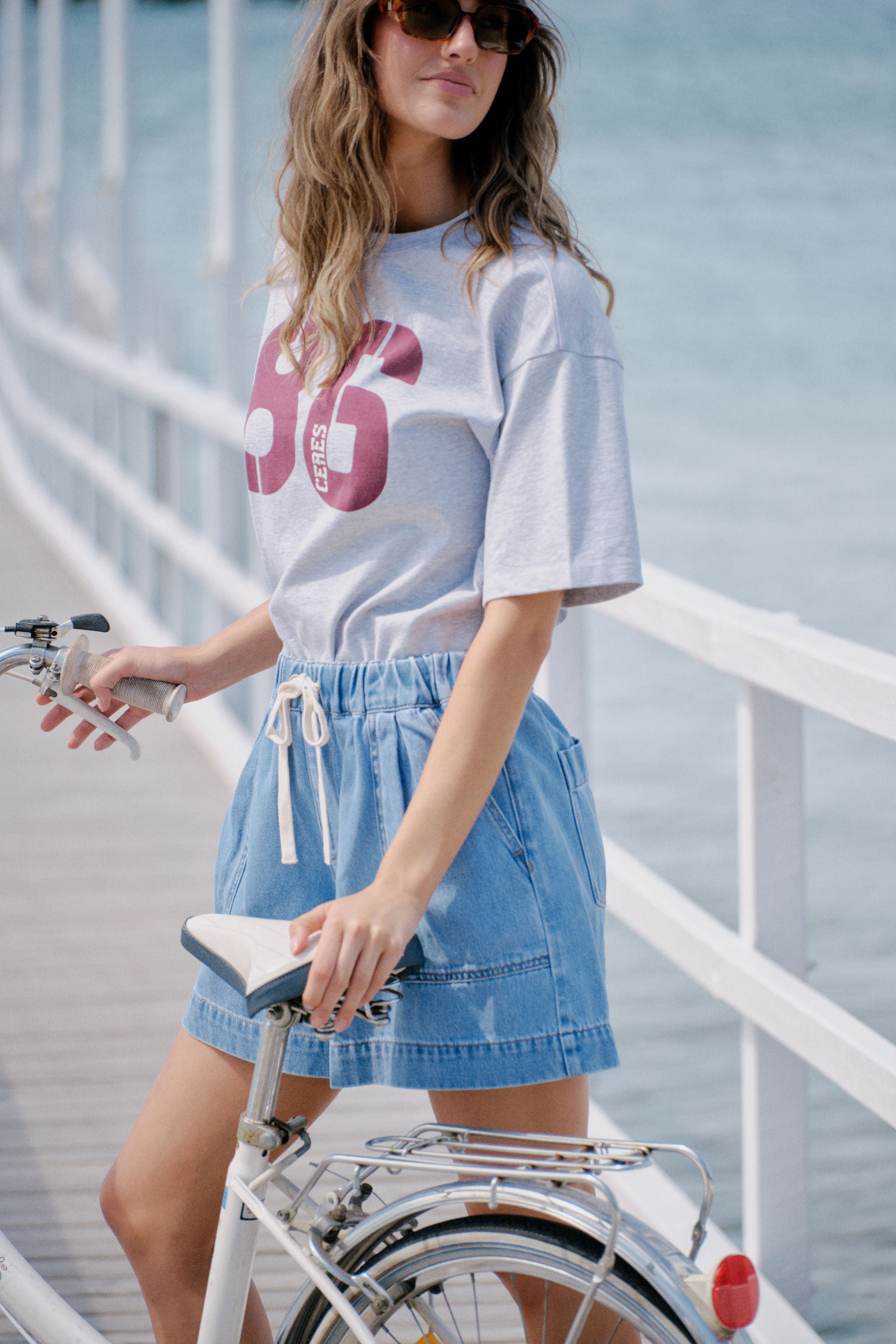 Boyfriend Tee - Cloud marle/ceres 86