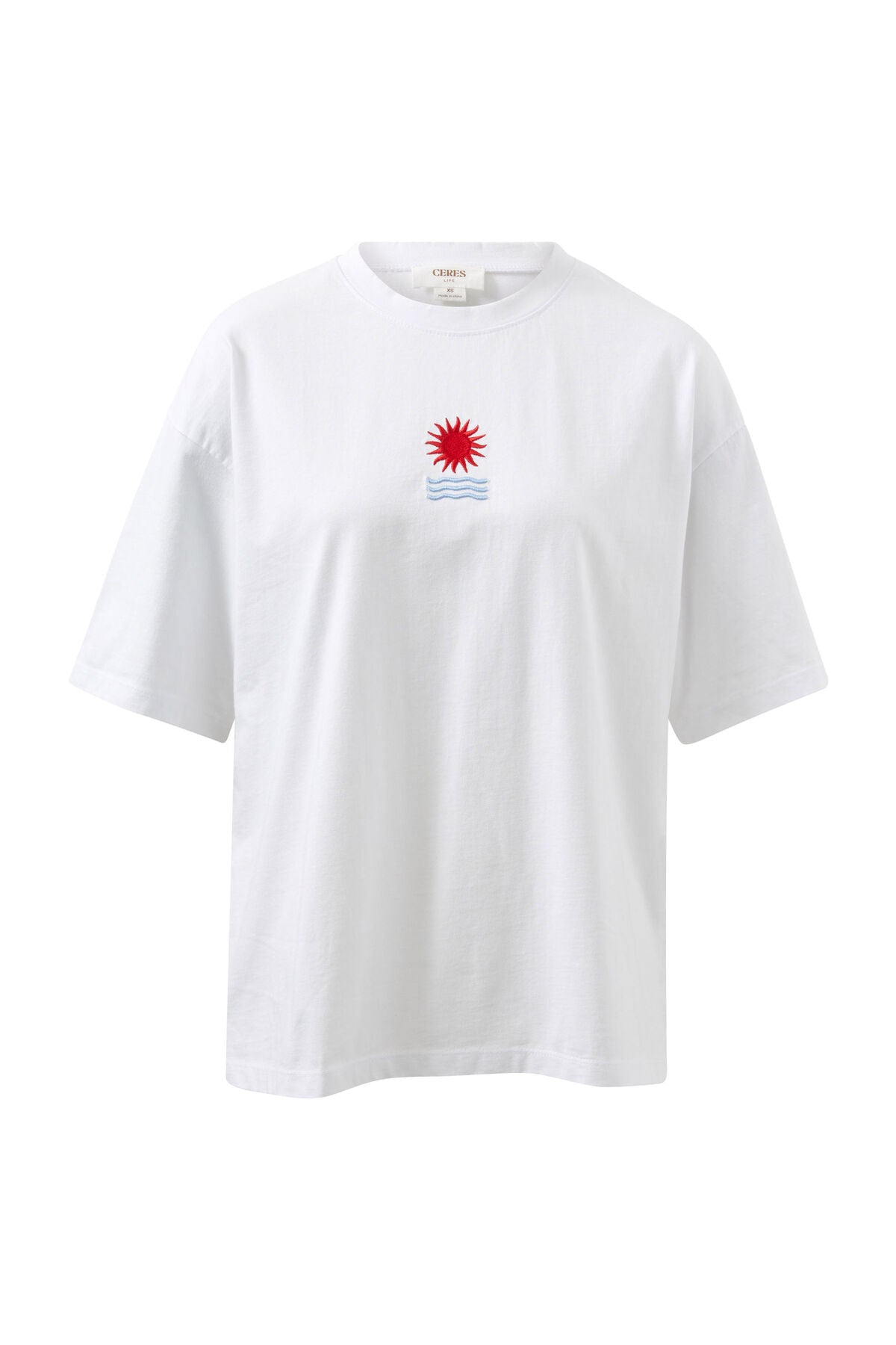 Tully Boyfriend Tee - Horizon Embroidery