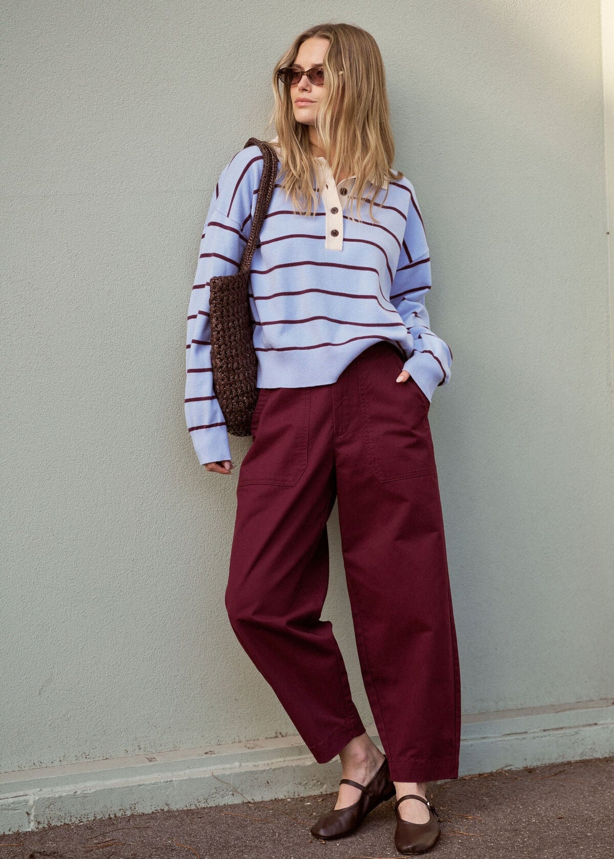 Weekender Pant - Burgundy