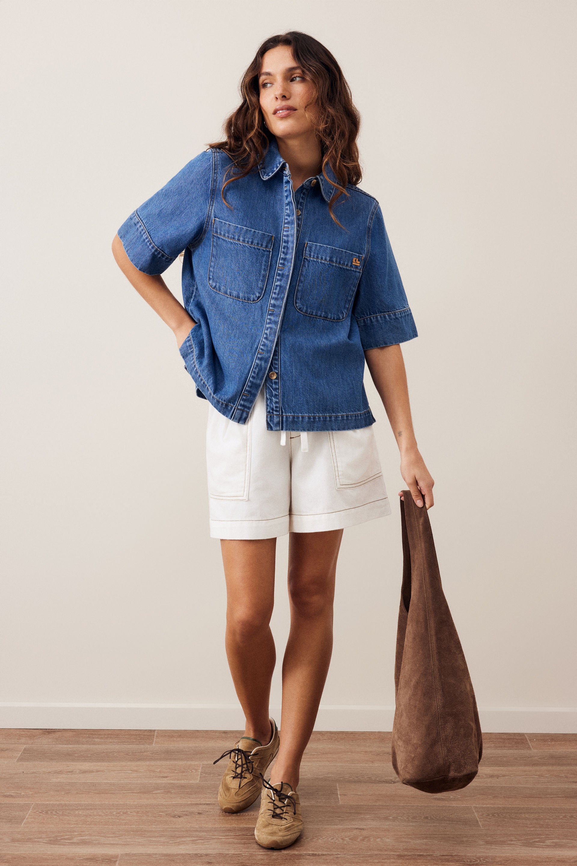 Noa Short Sleeve Shirt - Fresh Indigo