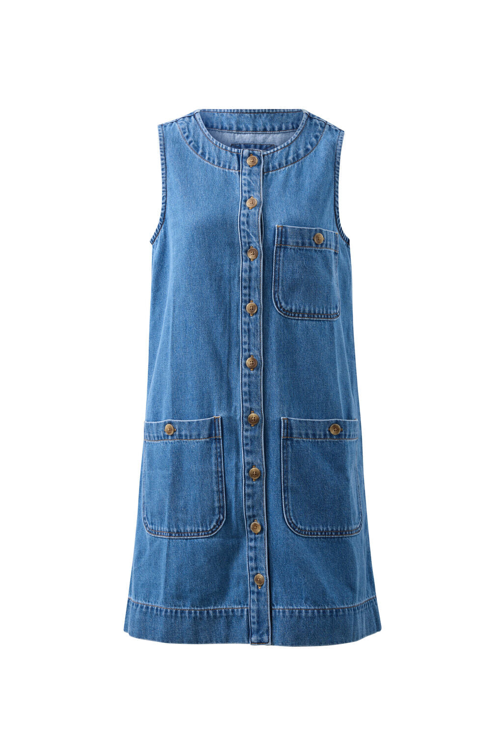 Clara Shift Dress - Fresh Indigo