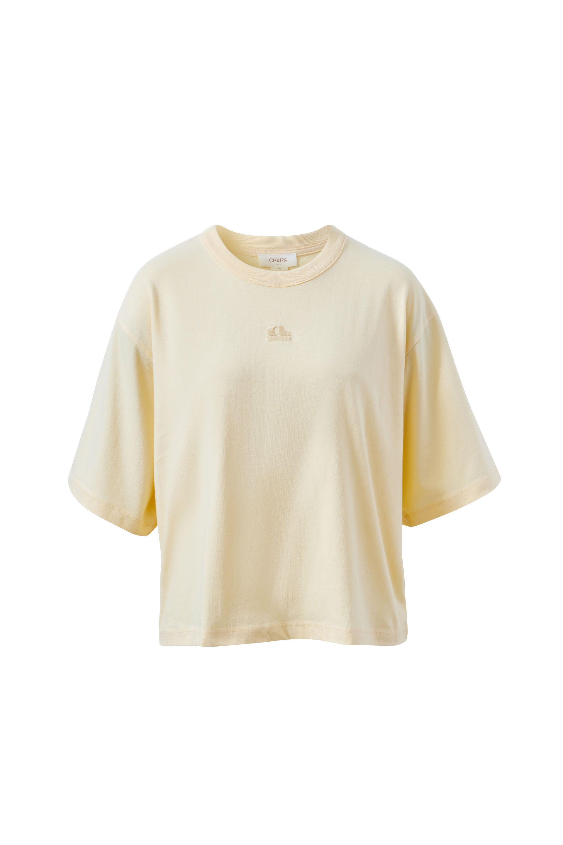 Ceres Life Phoebe Premium Tee in Butter, front view
