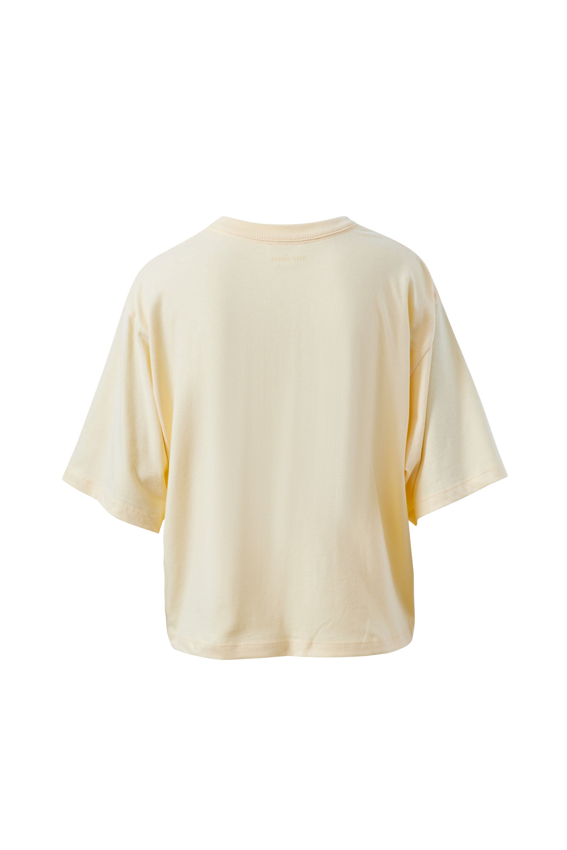 Ceres Life Phoebe Premium Tee in Butter, back view