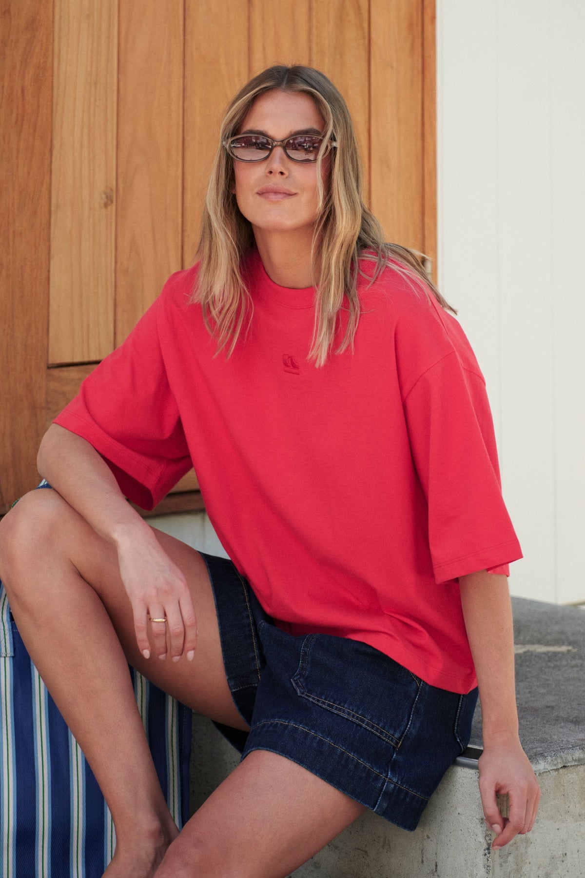 Ceres Life Phoebe Premium Tee - Heritage Red, view 3