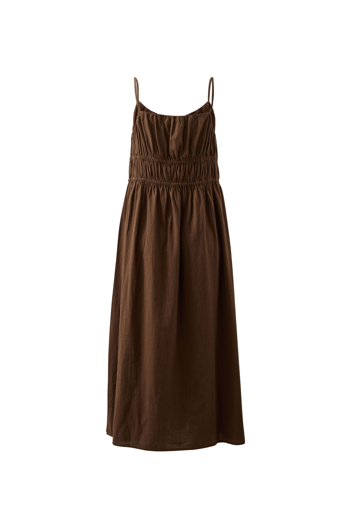 Rhea Midi Dress - Chocolate