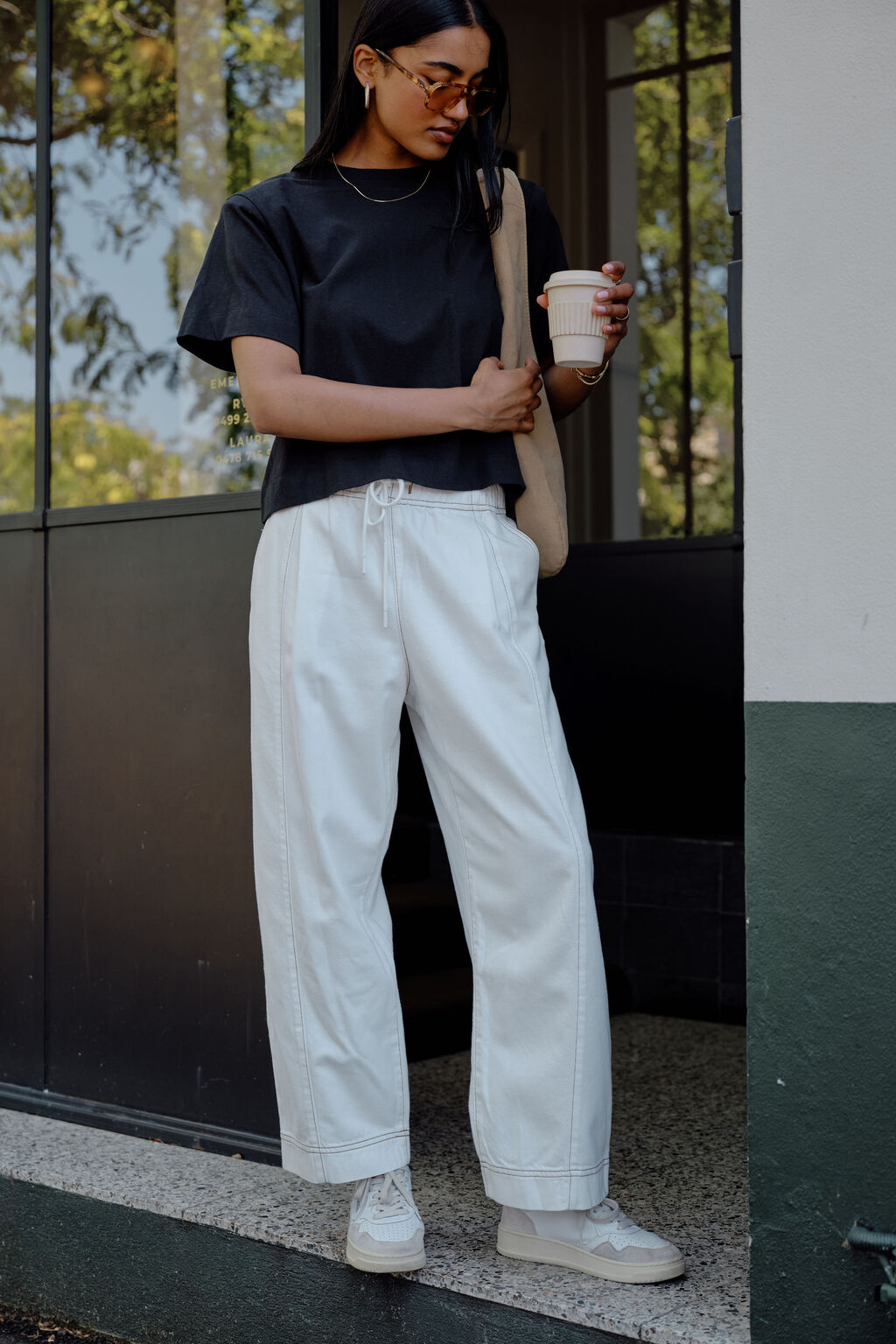 Jessie Barrel Pant - Fresh ecru