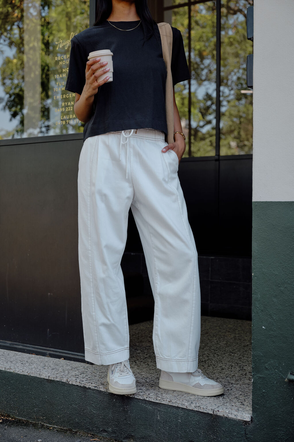 Jessie Barrel Pant - Fresh ecru
