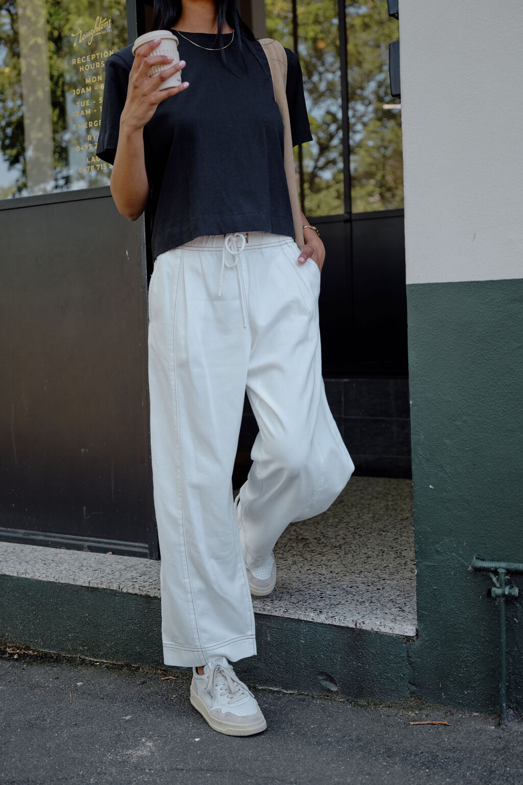 Jessie Barrel Pant - Fresh ecru
