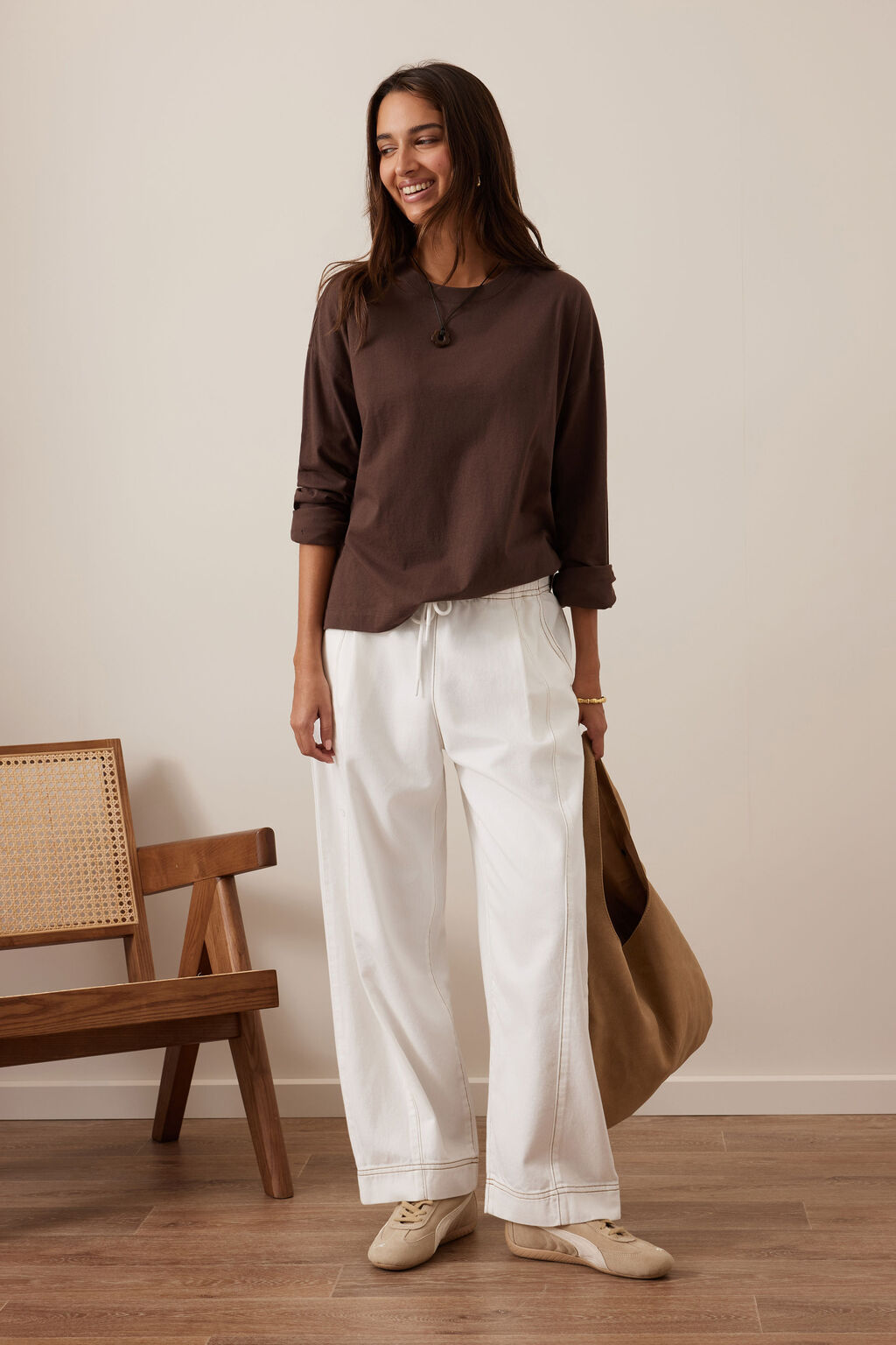 Jessie Barrel Pant - Fresh ecru