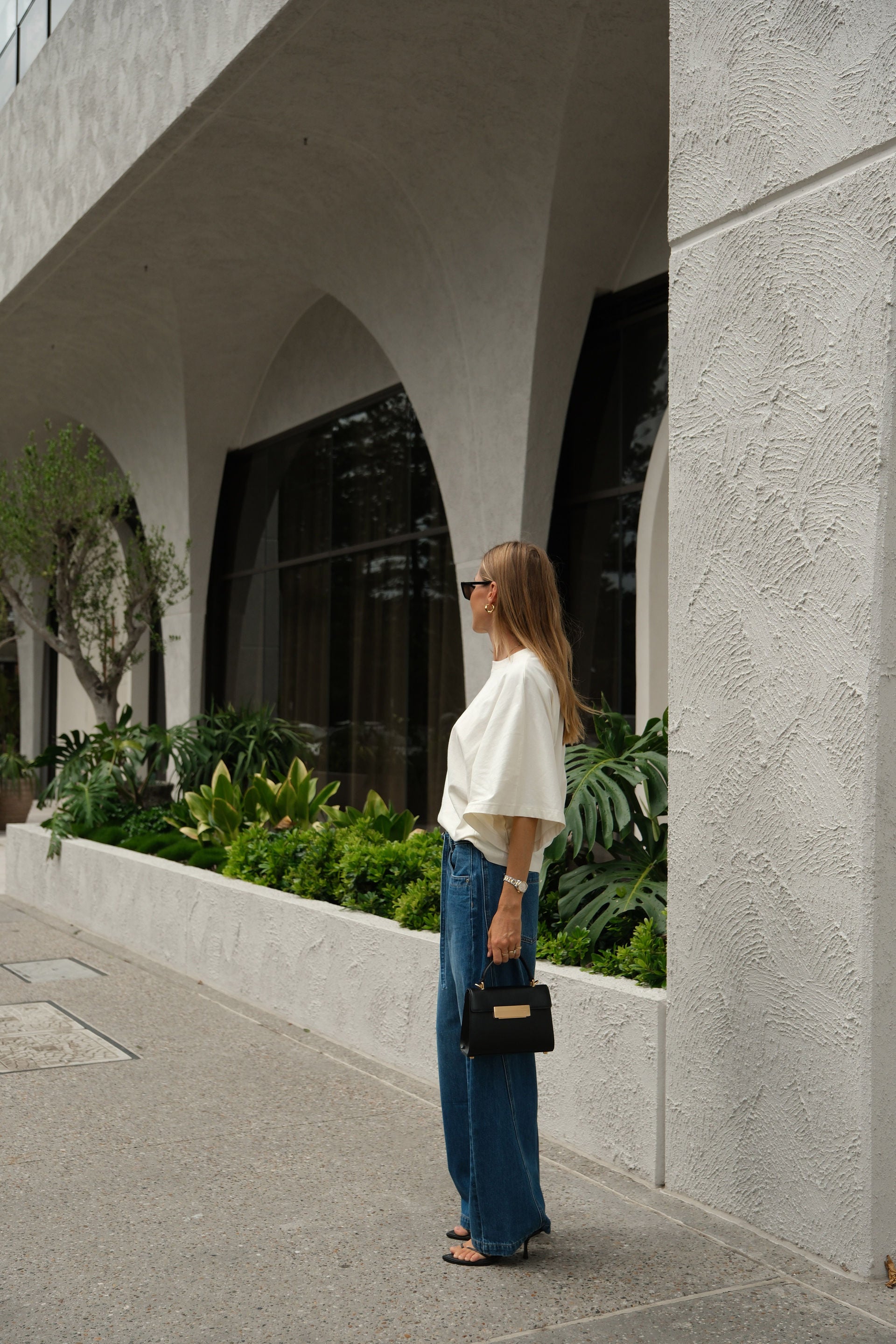 Lucy Relaxed Sleeve Tee - Milk