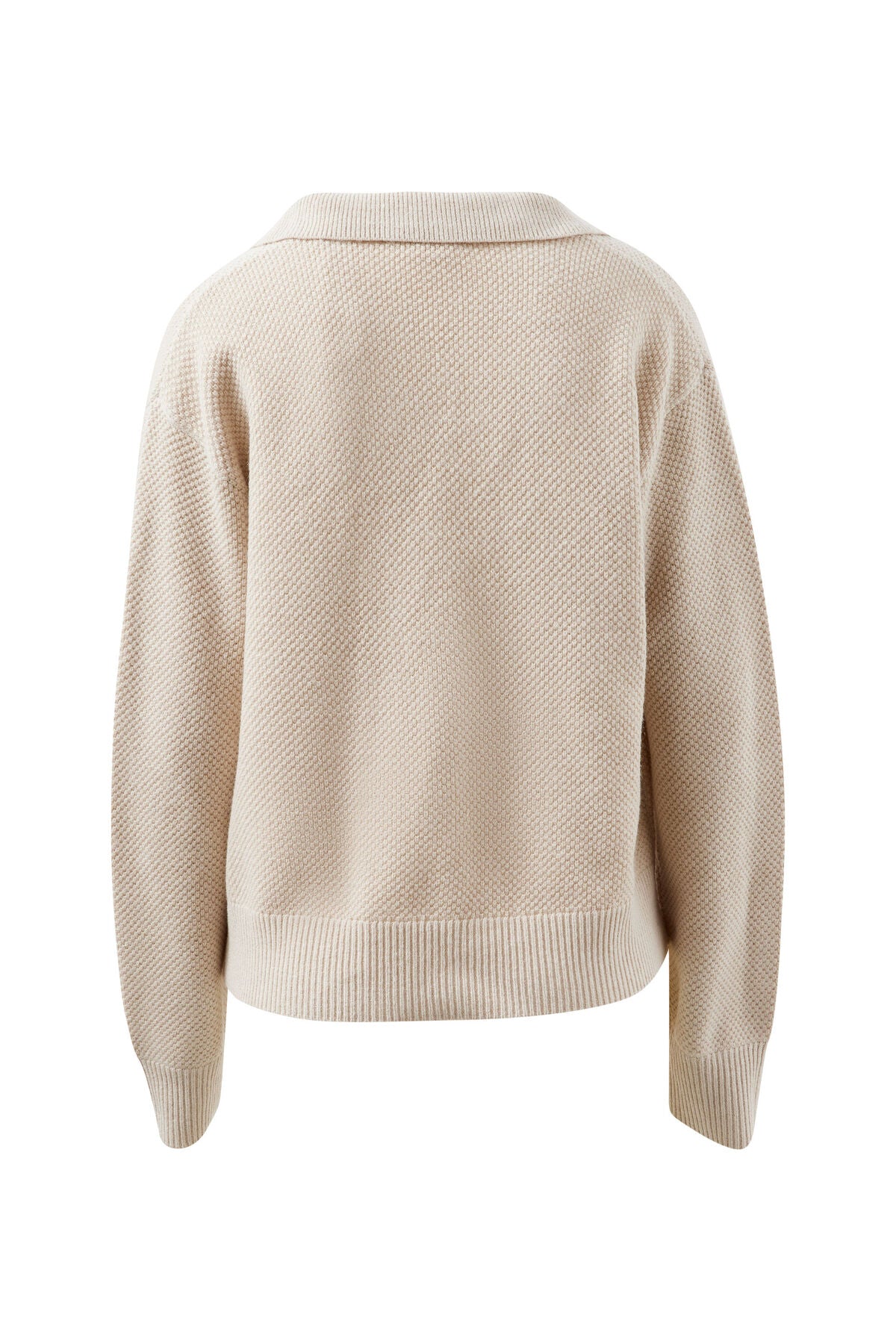 Kira Collared Knit - Oatmeal Marle