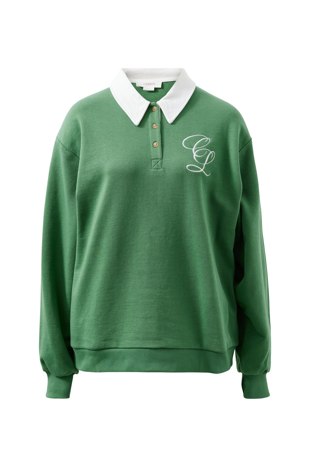 Wren Rugby Sweat - Pistachio White Club Logo