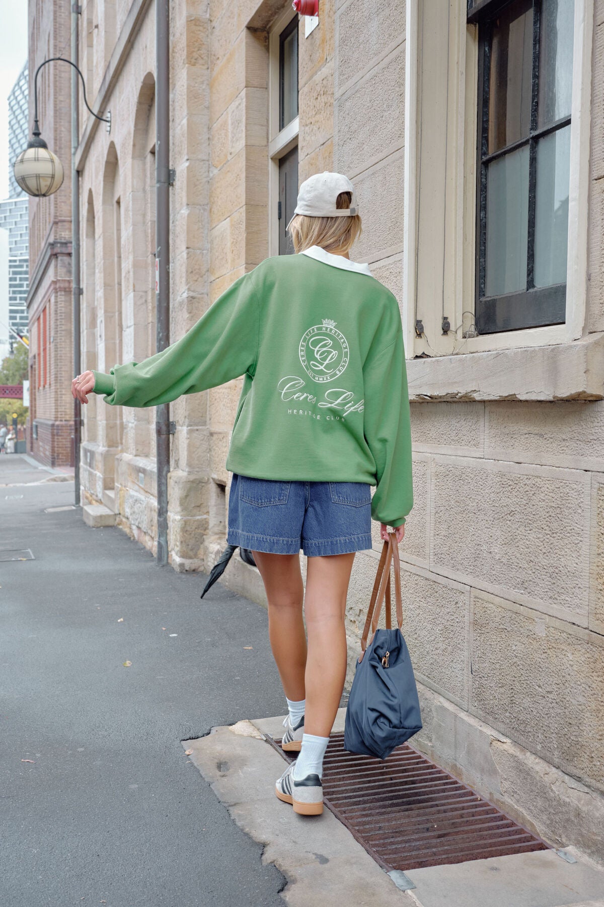 Wren Rugby Sweat - Pistachio White Club Logo