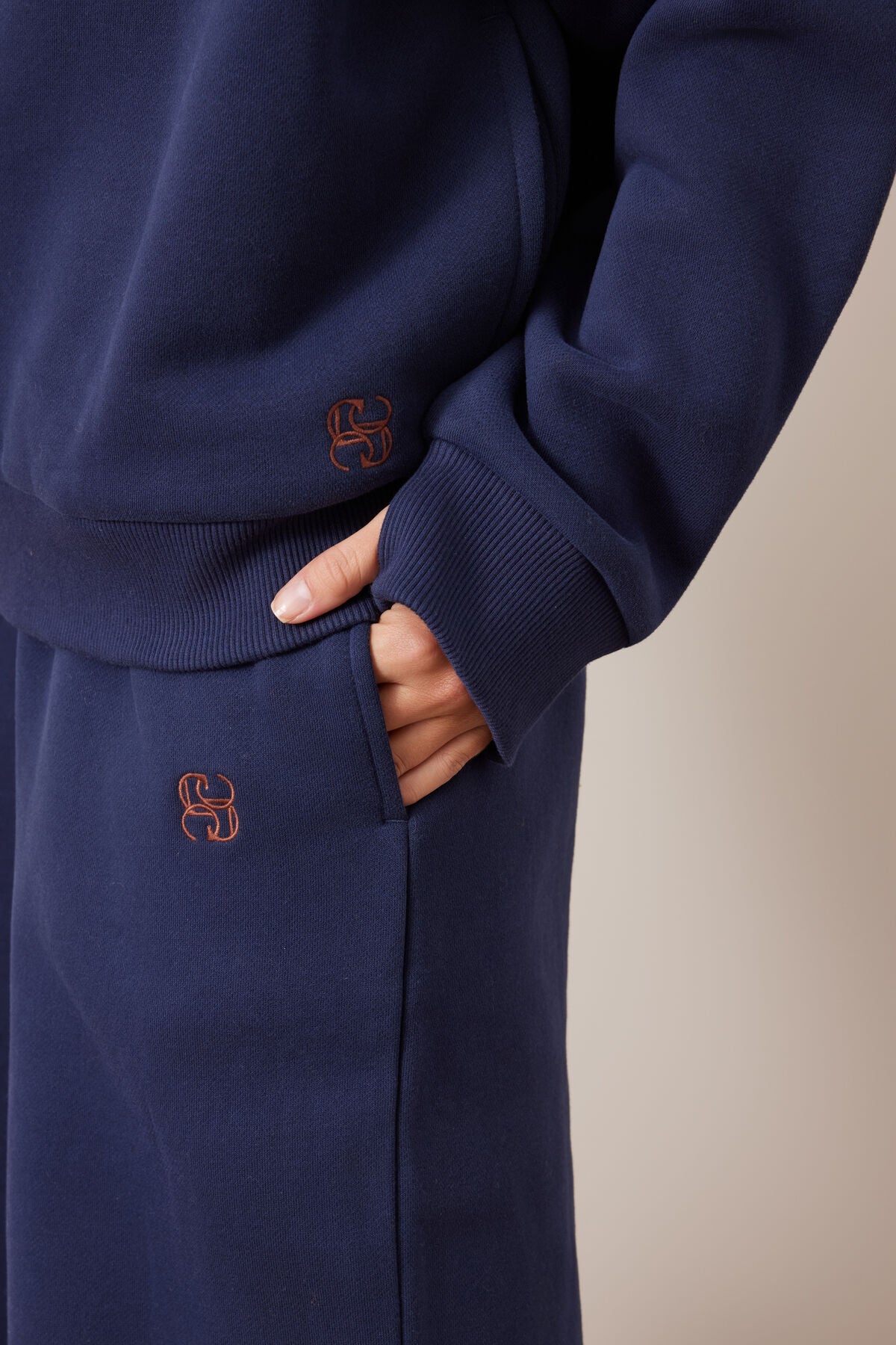 Marli Button Sweat - Heritage Navy