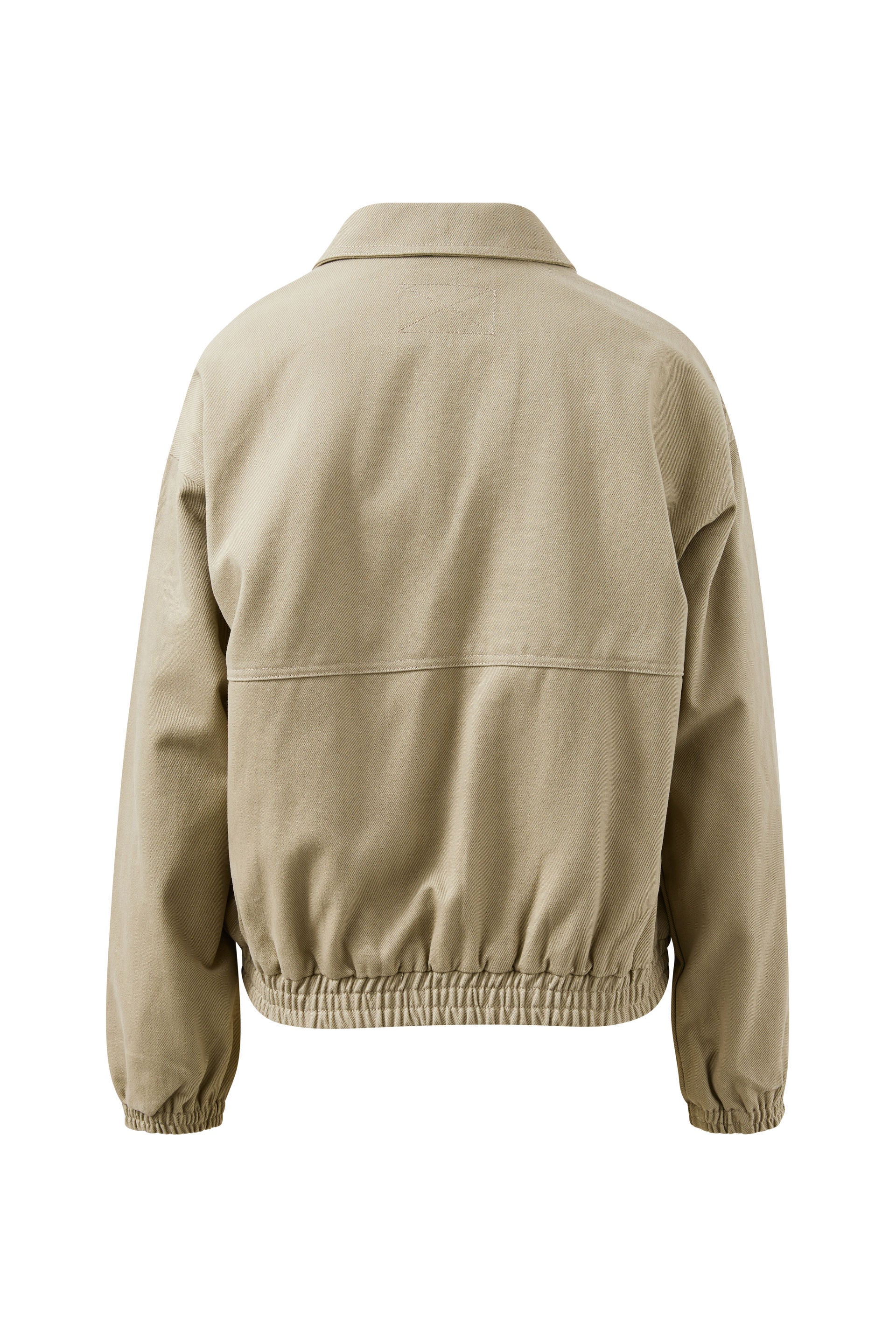 Ceres Life Annie Bomber Jacket in Ash Green, back view