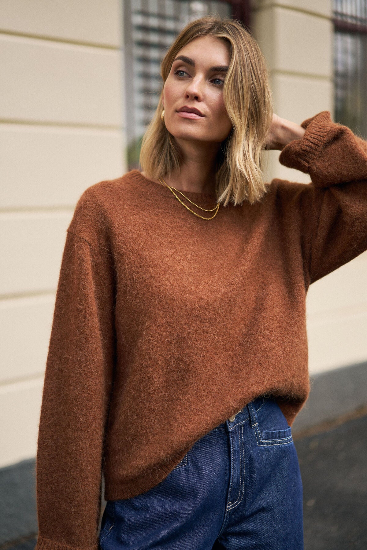 Bonnie Lofty Knit - Toffee