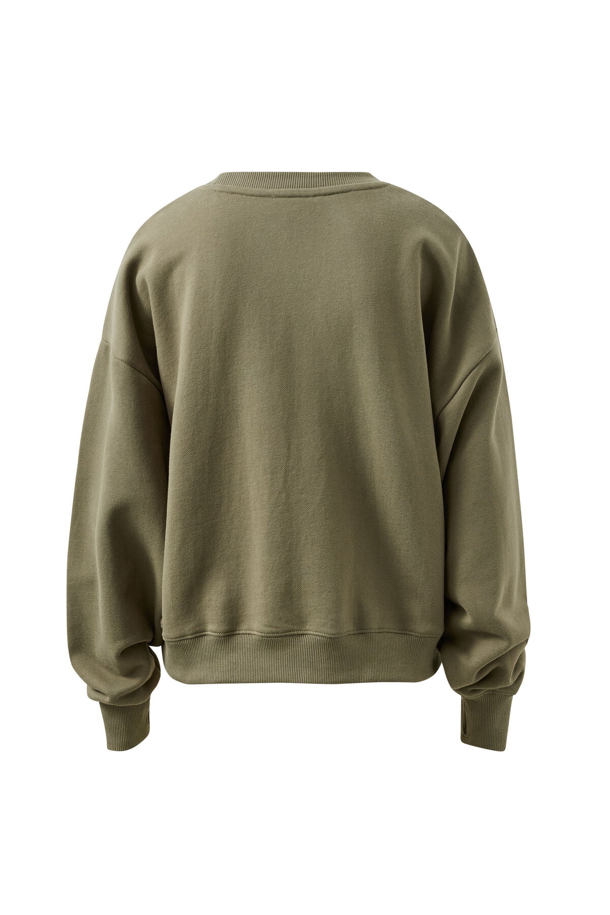 Quinn Slouchy Crew - Washed Olive