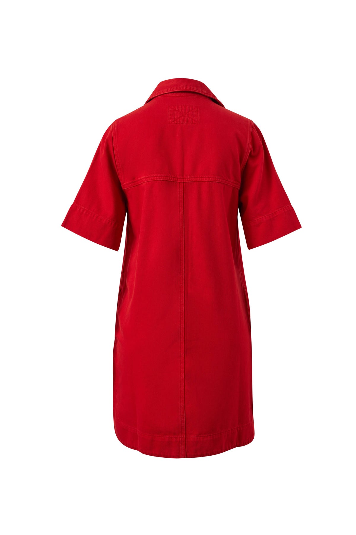 Ceres Life Bonnie Relaxed Shirt Dress - Crimson, view 2