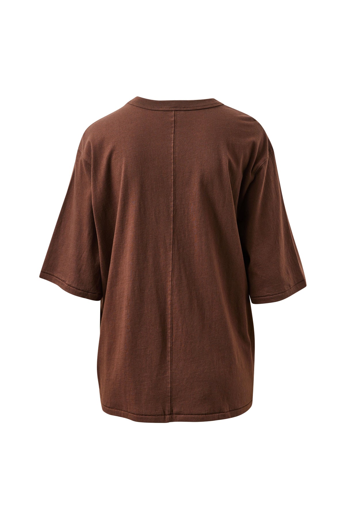 Ceres Life Luna Oversized Tee - Brunette/Milk Shell front
