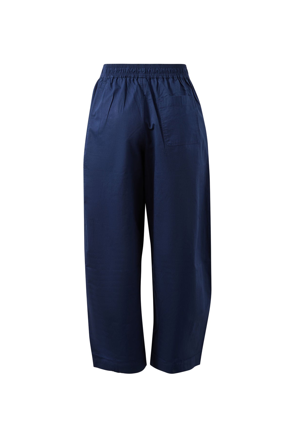 Ceres Life Bella Barrel Pant in True Navy, back view