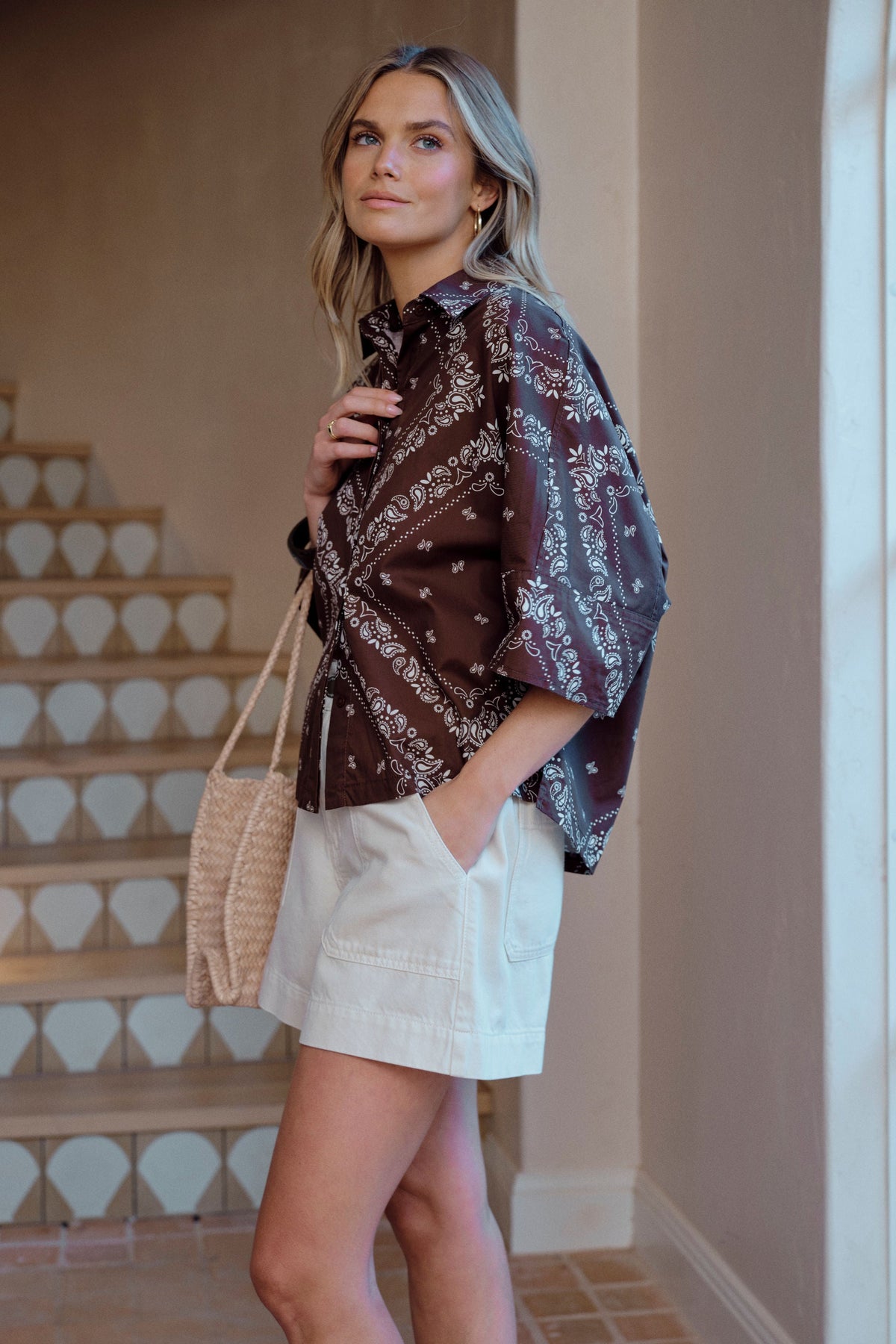 Ceres Life Sarah Boxy Shirt - Bandana side