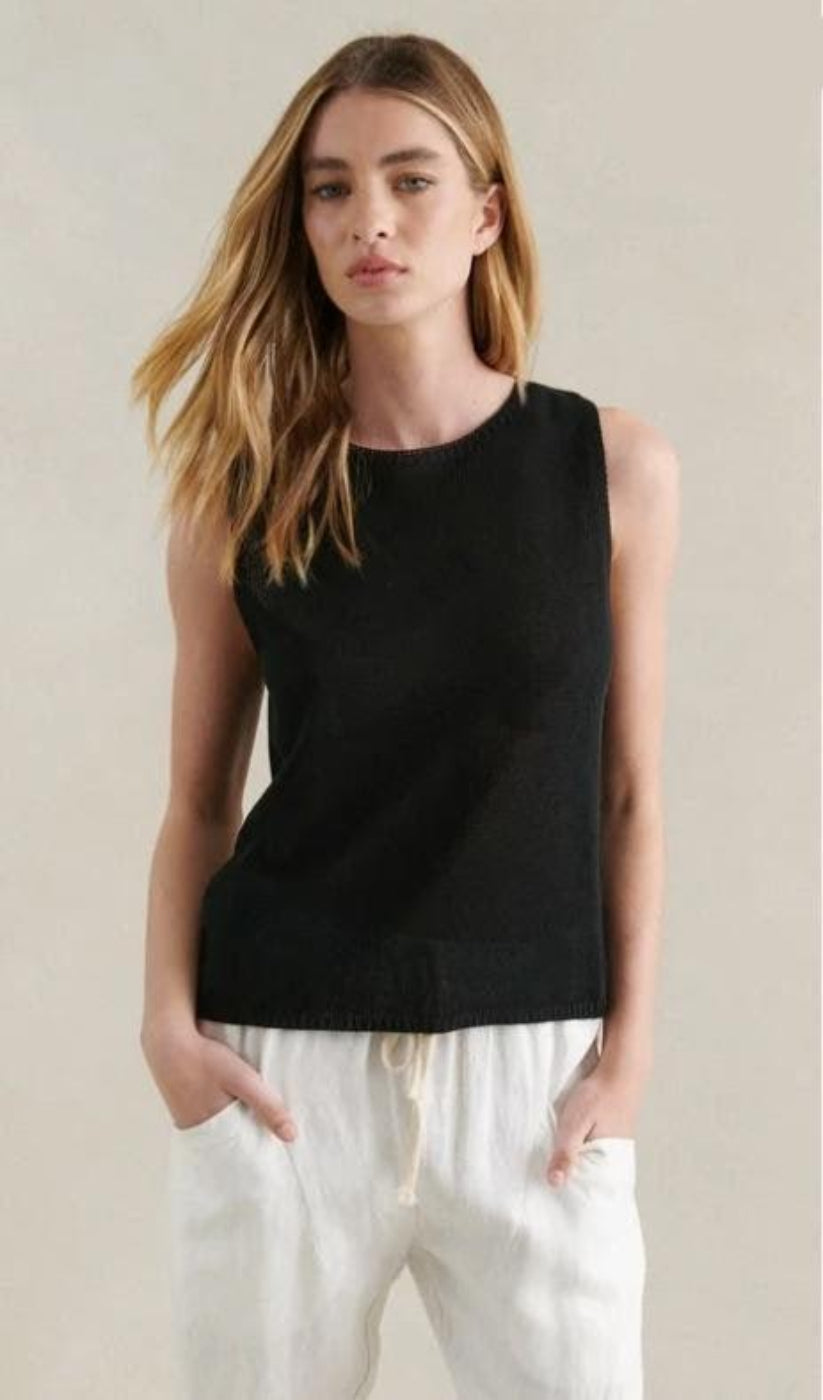 Little Lies Spring Tank - Black, detail