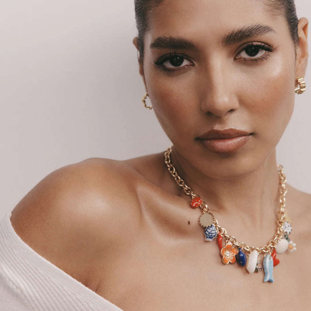 Positano Charm Necklace - Gold