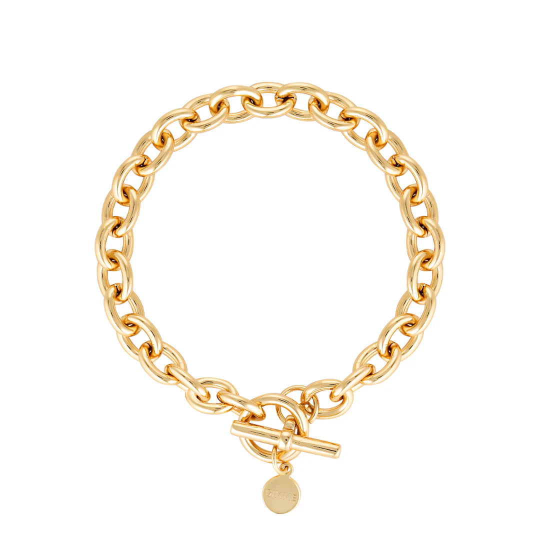 Millie Fob Link Bracelet -Gold